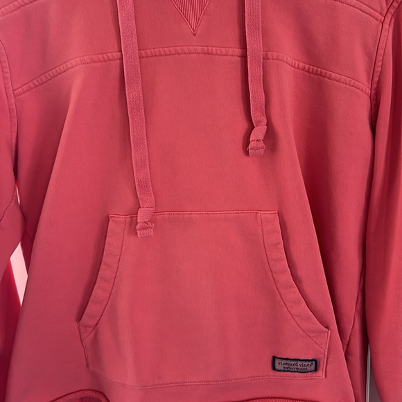 Vineyard Vines Pink Drawstring Hoodie with Kangaroo Pocket Size Medium - Picture 4 of 5
